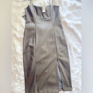 Express Olive Green Leather Jacket